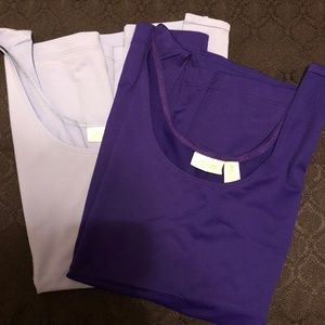 2 Chicos Microfiber Tanks Lavender & Purple Large